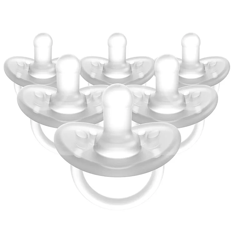 Wholesale BPA free Silicone Pacifier Customize Silicone Newborn Pacifiers Sweetie Soother Baby Pacifier
