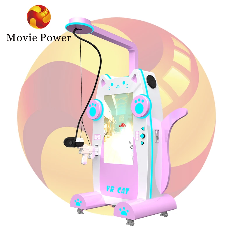 Interactive vr game simulator virtual reality platform 9d vr arcade machine amusement rides for kids