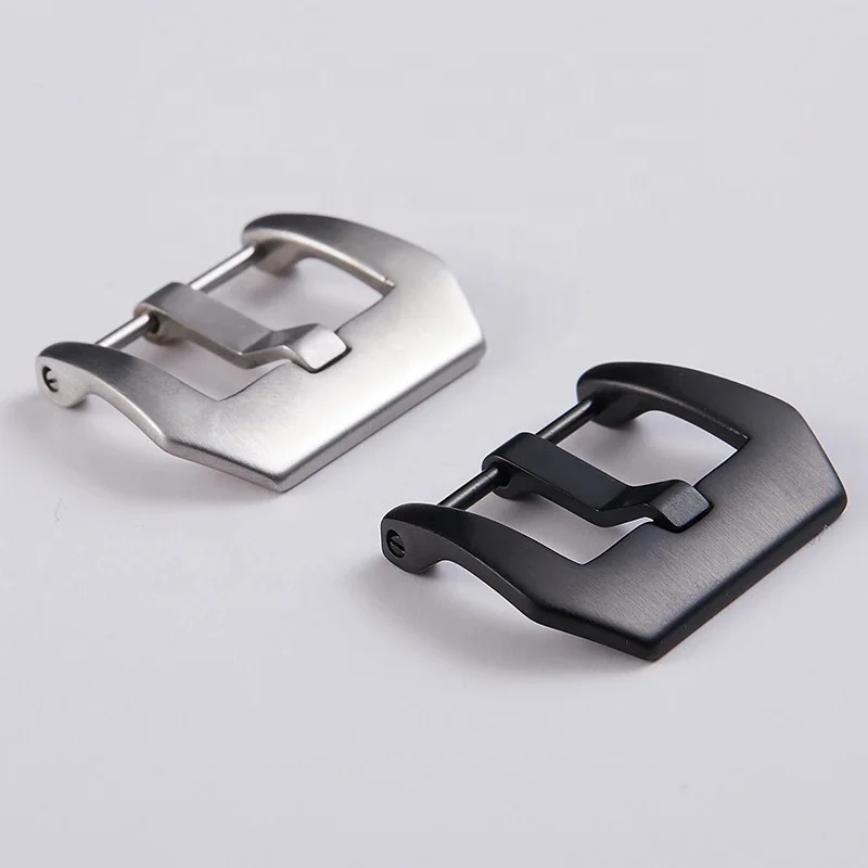 High Quality 20Mm 22Mm 24Mm  Watch 26Mm Polished Brushed Leather Band Watch Clasp 316L Stainless Steel Watch Buckle Parts