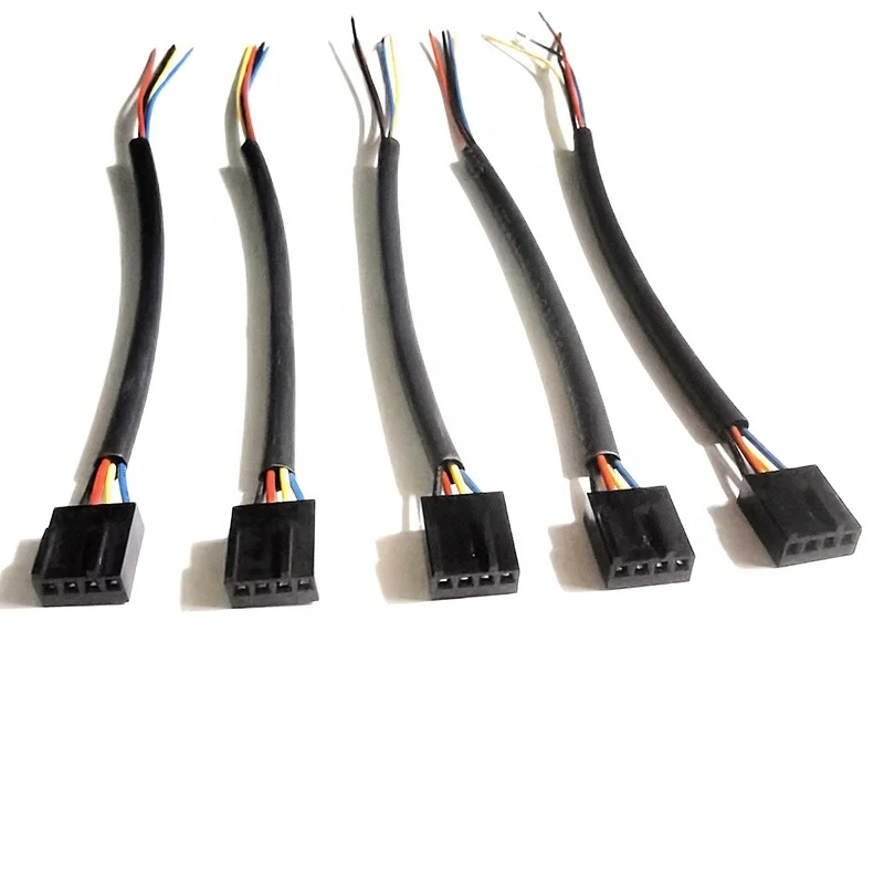 Computer Fan Cable 4 Pin Pitch Terminal Wire Harness 2510 shell with Colorful Wire Male&Female Electrical Wire Customized