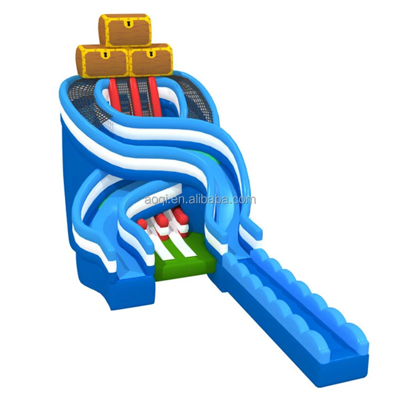 Hot commercial grade water park play toys inflatable water slide for adult,inflatable slide pool from China manufacturer