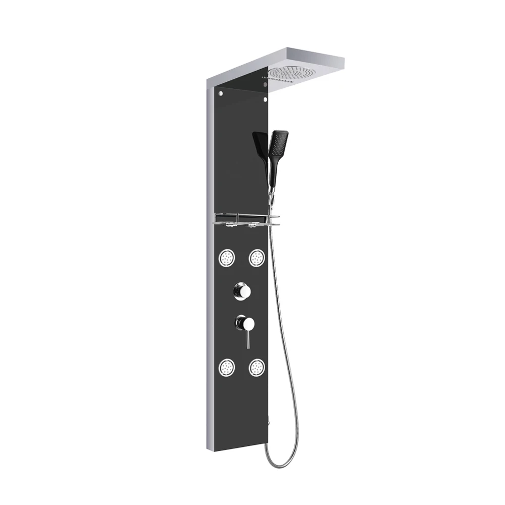 Shower Tower Rainfall Waterfall Head Multi Function Faucet Stainless Steel Massage System Body Jet Rain