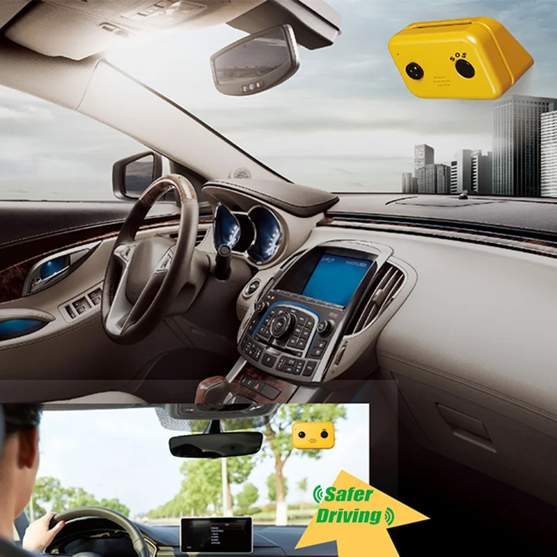 New Design Smart Car Alarm for Children Safety 1200mA Solar Energy Charging One-key SIM Card Emergency Call Car Alarms