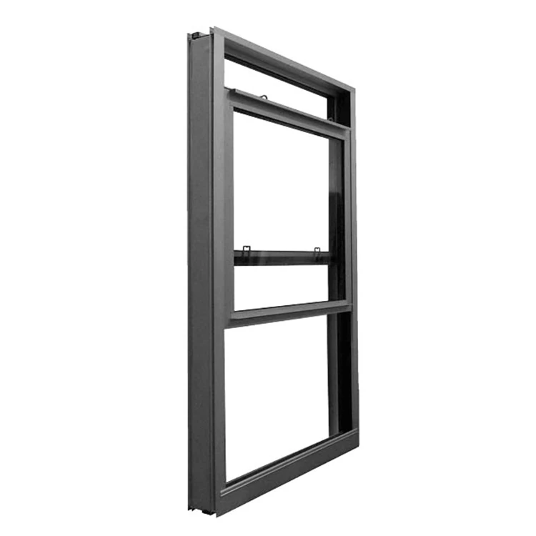 Modern up down slide aluminium windows design custom double hung aluminum glass vertical sliding sash window