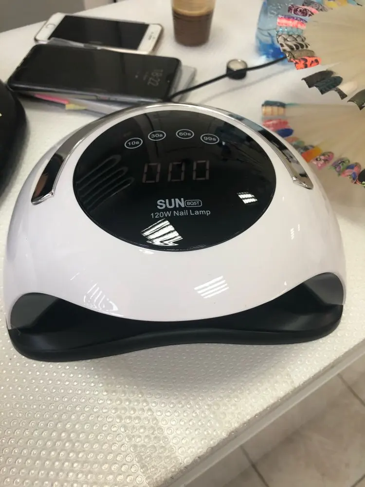 Manicure Tool Drying Gel Polish Nail Art 120W High Power Fast Curing Auto Sensing Dryer uv nail lamp rechargeable