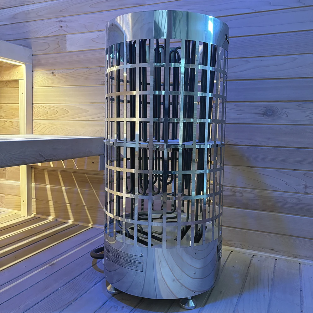 2024 Newly designed outdoor Cube sauna For 4-8 persons steam sauna outdoor cabin