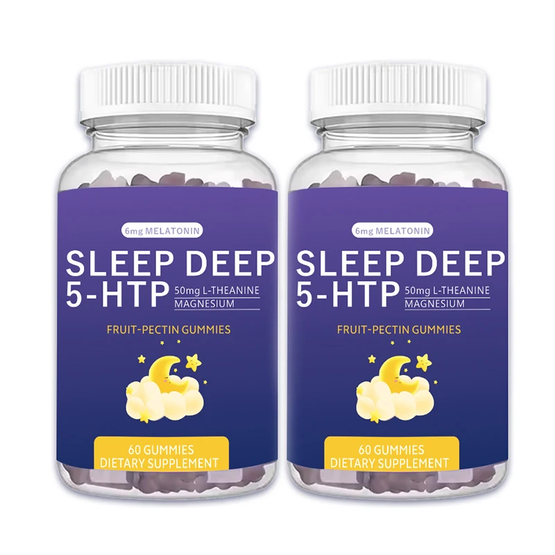 Sugar free melatonin 6mg 5-htp gaba gummies wholesale melatonin sleep gummy ashwagandha gummies melatonin