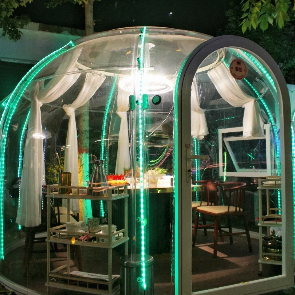 Full House Eco Dome Prefabricated Bubble Igloo Tent Dome House Prefab Outdoor Dome House