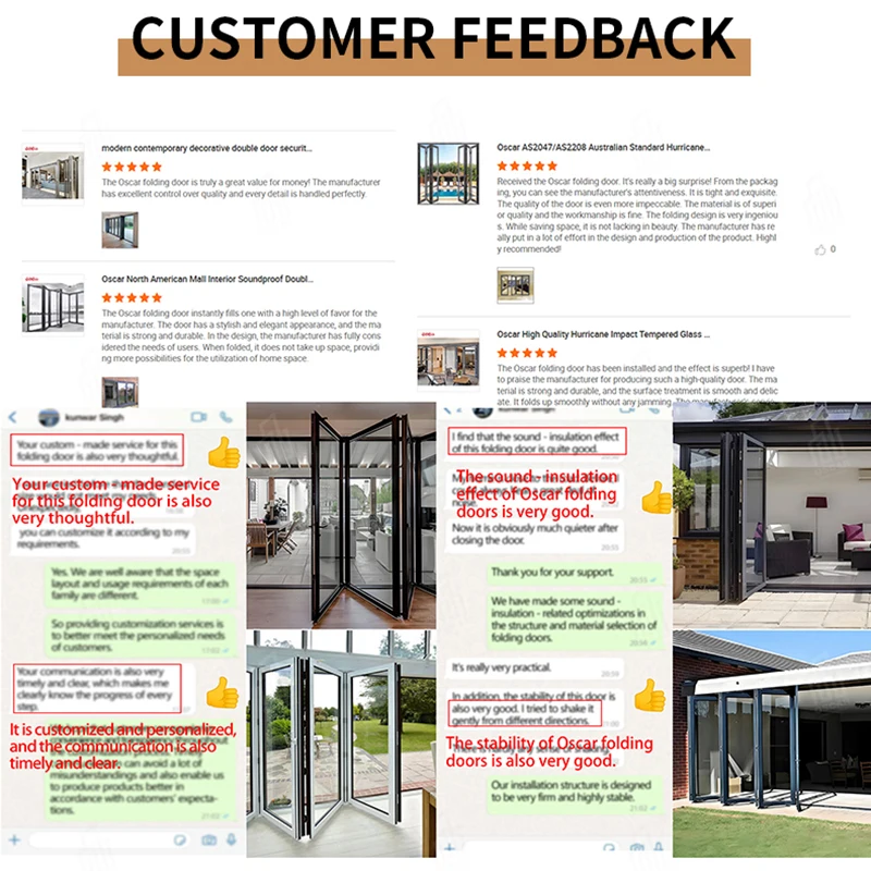 Aluminium Folding Door Sliding Door Partition Wall Accordion Door Home Office Hotel Japan