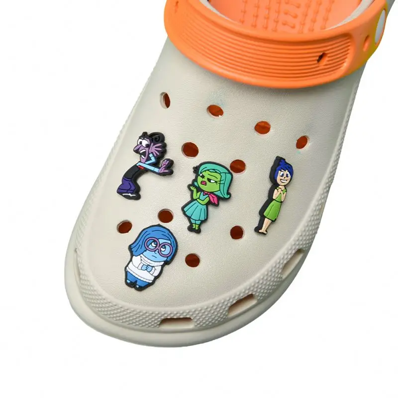 PVC shoes charms dog inside out stock design Hook clip Stickers lucky  charms Business Logo special   clog charm