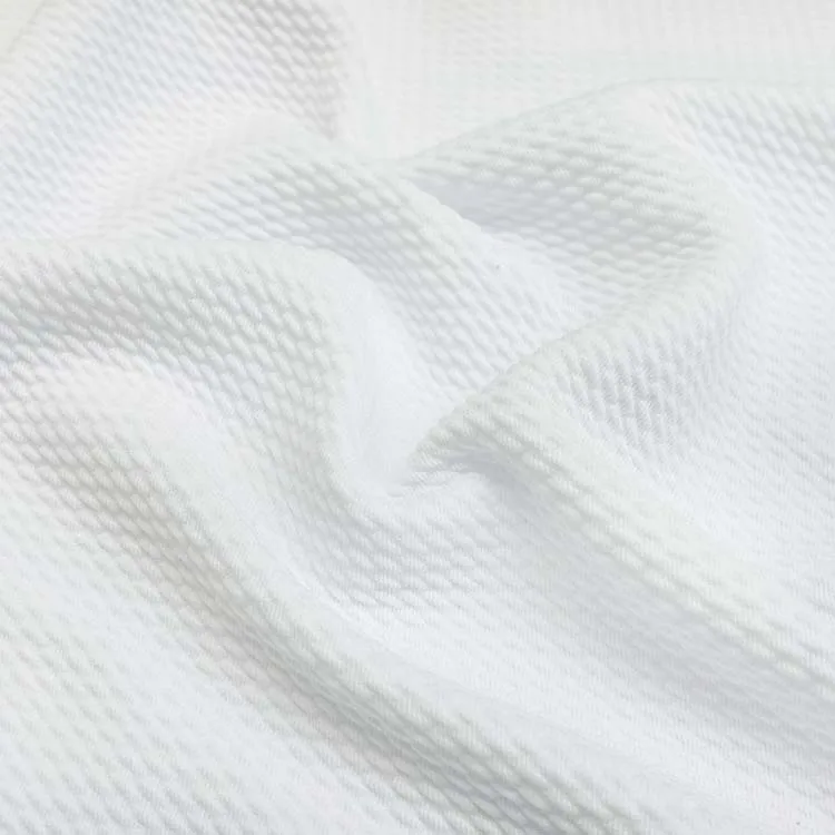 Дешевая ткань Ливерпуля из полиэстера и спандекса трикотажная текстурированная жаккардовая с OEM-обслуживанием