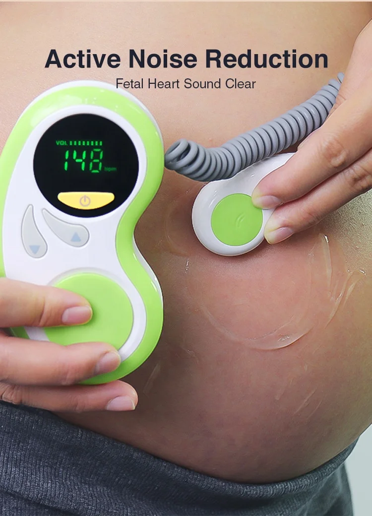 Factory Doppler fetal monitor mini fetal doppler ultrasound fetal doppler baby heart monitor for pregnancy