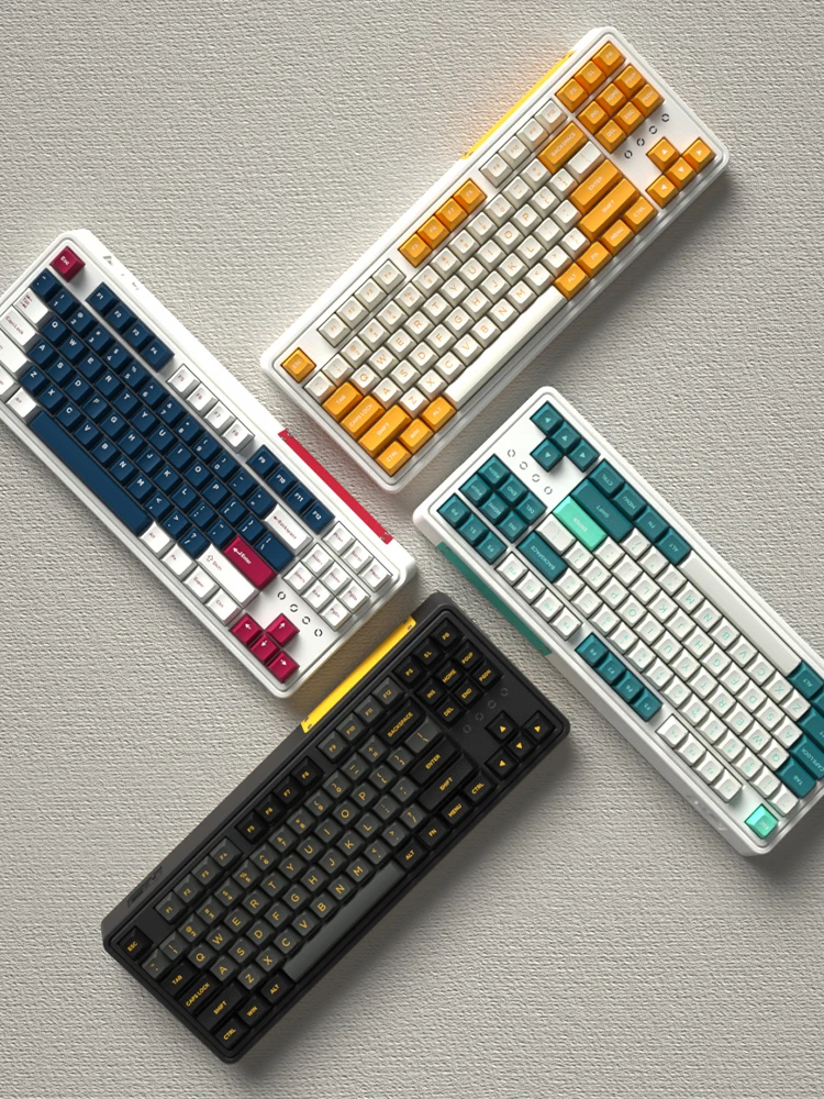 87 клавиш PBT колпачки для двойная система переключатель Hotswap Гибкая RGB USB Проводная Механическая