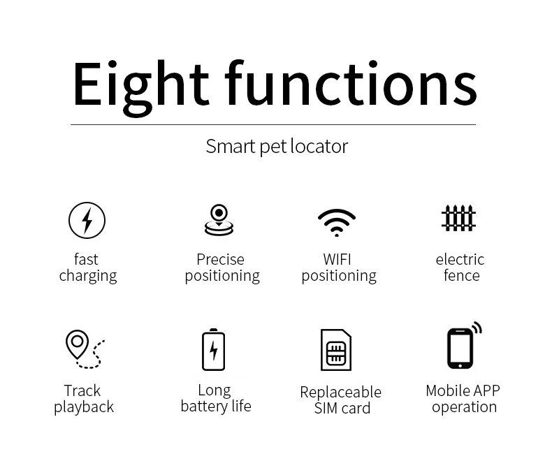 Pet anti loss collar GPS real-time positioning animal activity footprint tracking cat and dog anti loss GPS pet collar