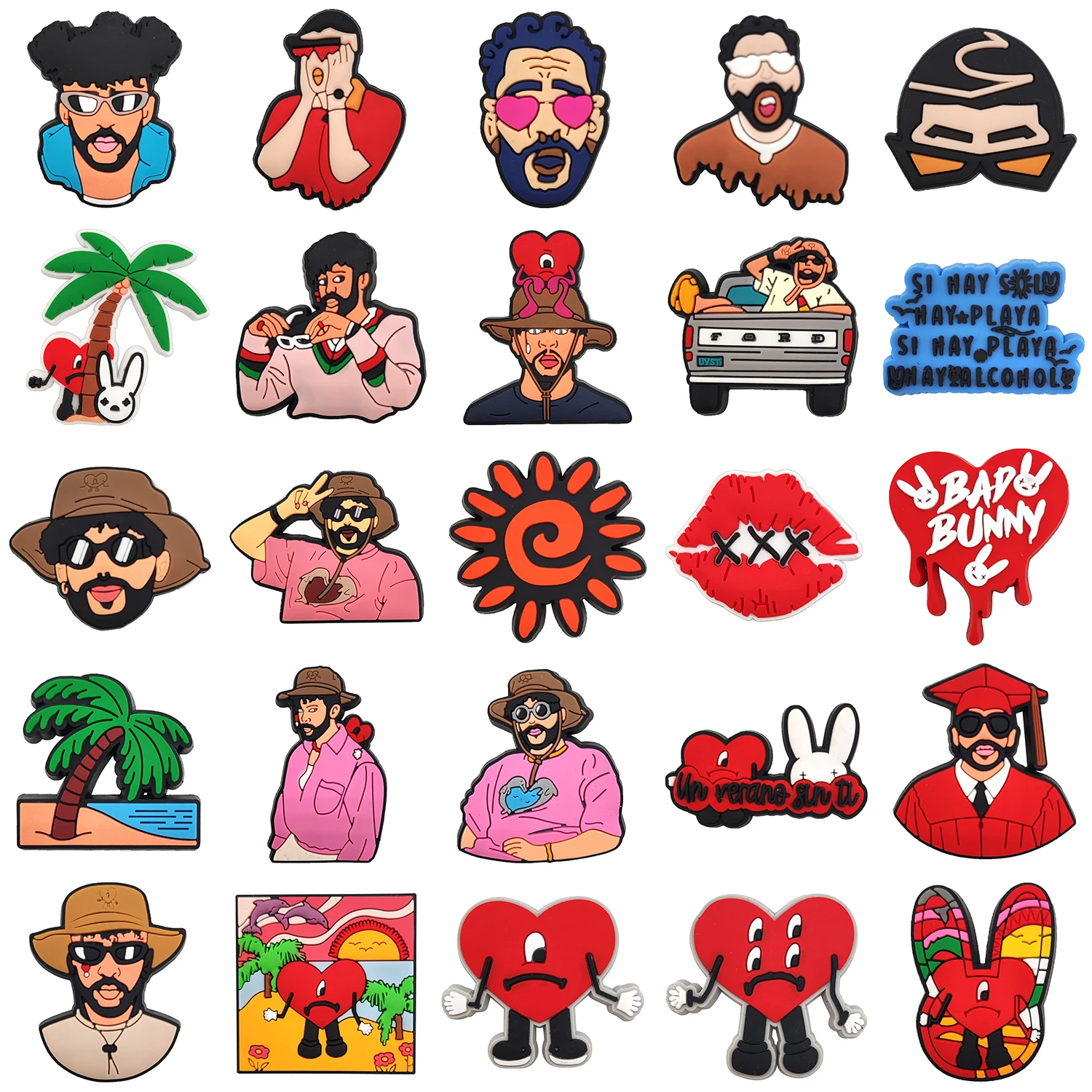 2024 custom kawaii designs logo cartoon fashion pvc accessories wholesale bulk shoes decorations charms