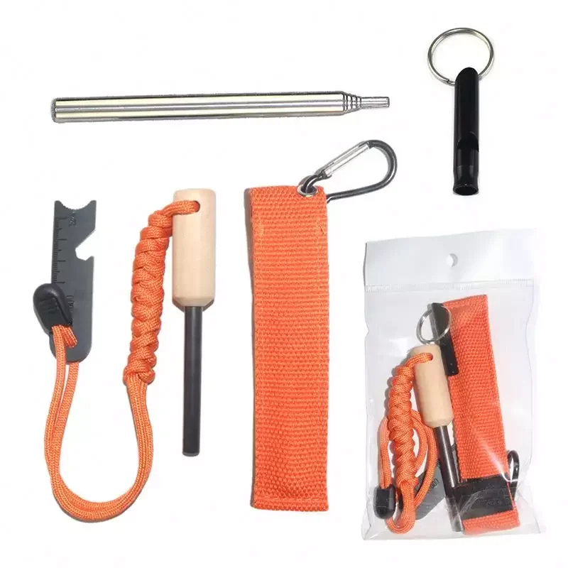 Camping emergency Ferrocerium ferro Rods Flint survival striker magnesium firestarter Friction Fire Starter Tool