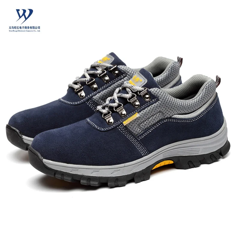 Горячая Распродажа, промышленная Дешевая Рабочая обувь из натуральной кожи с защитой от проколов, стальным носком