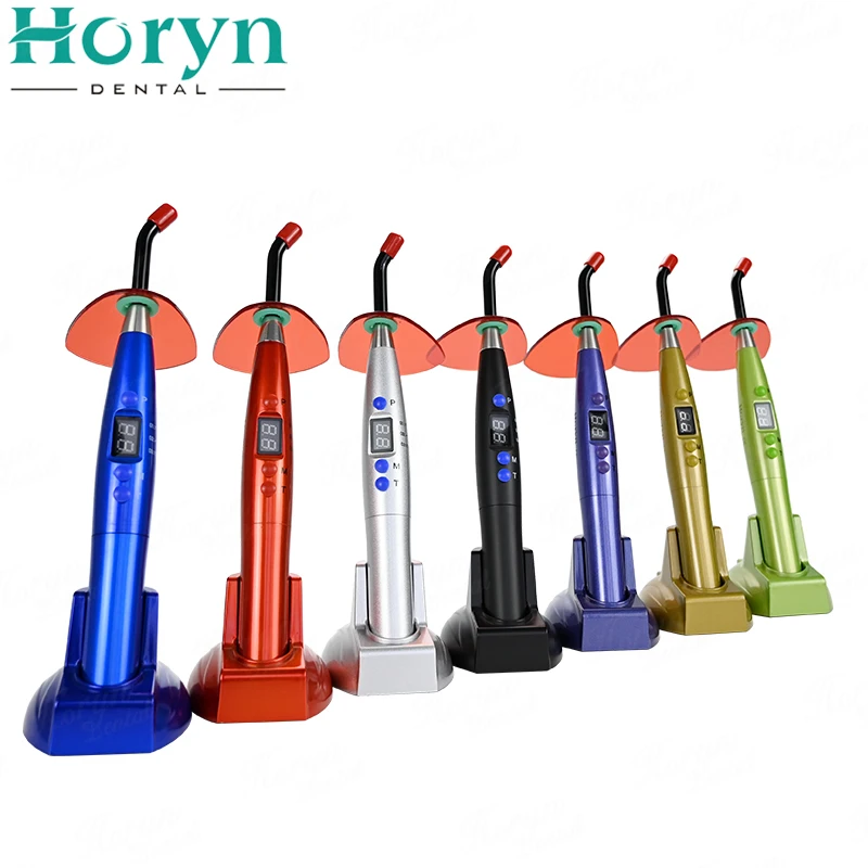 High Power Cordless Rainbow LED Dental Curing Light Composite Light Cure Unit Price