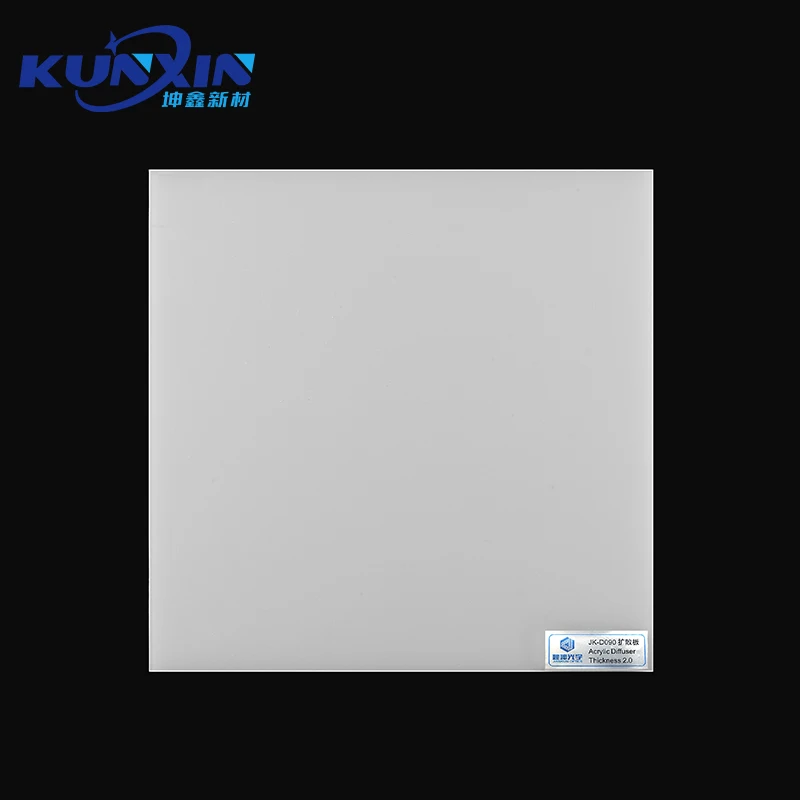 Optical Glossy Translucent Acrylic Thin Flexible Plastic Diffuser Sheet