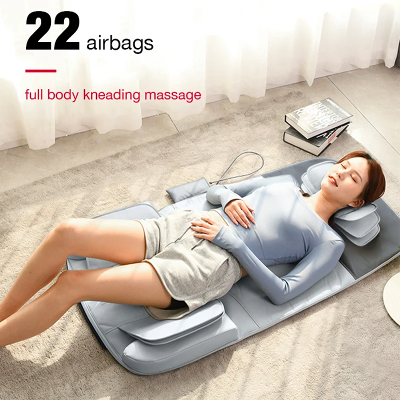 DARIUS Korea Design Full Body Massage Mattress - Electric Foldable Heating Mat with Air Massage and Rollers