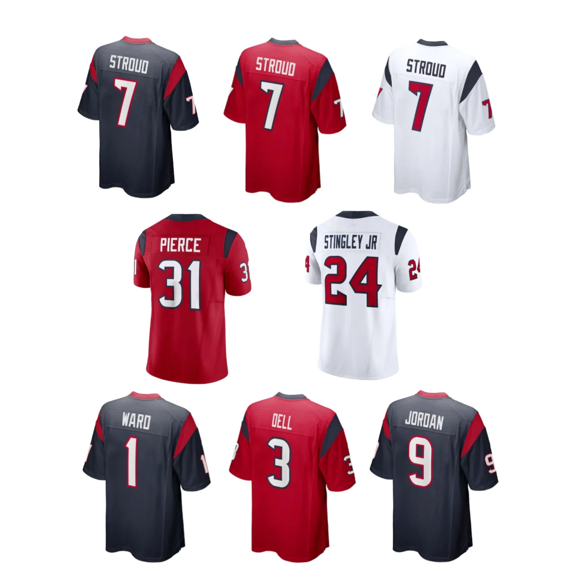 Stitched American Football Jerseys 7 C.J. Stroud 12 Nico Collins 51 Will Anderson Jr. 24 Derek Stingley Jr 3 Dell 31 Pierce