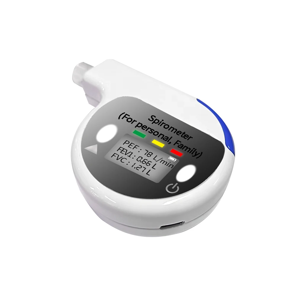 Peak Flow Meter  Portable Breathalyzer Non-contact Painless Spirometry Instrument Analyzer Vital Capacity Tester JSC-618
