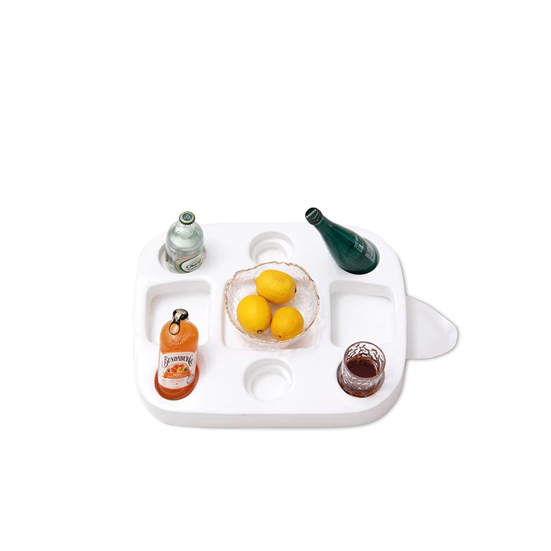 Closed Cell Foam Beverage Fruits Floating Tray Drink Holder Ultra Buoyant Water Floats for Pools Sandbars Parties 9-Holes