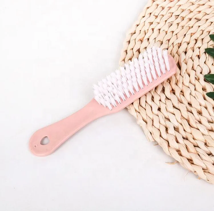 High quality dy205 soft fur sneaker cleaning plastic shoe brush