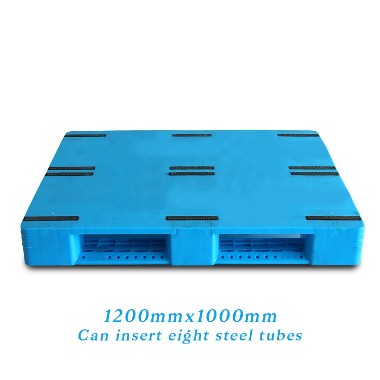 In tangshan sale euro pallet HDPE 7 steel pipes EPAL heavy duty for rack high quality storage plastic pallets