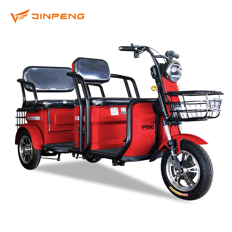 Jinpeng XD EEC CE Certificate Approved European Market Three Wheel Electric Tricycle for Adult Passenger Elderly Disabled