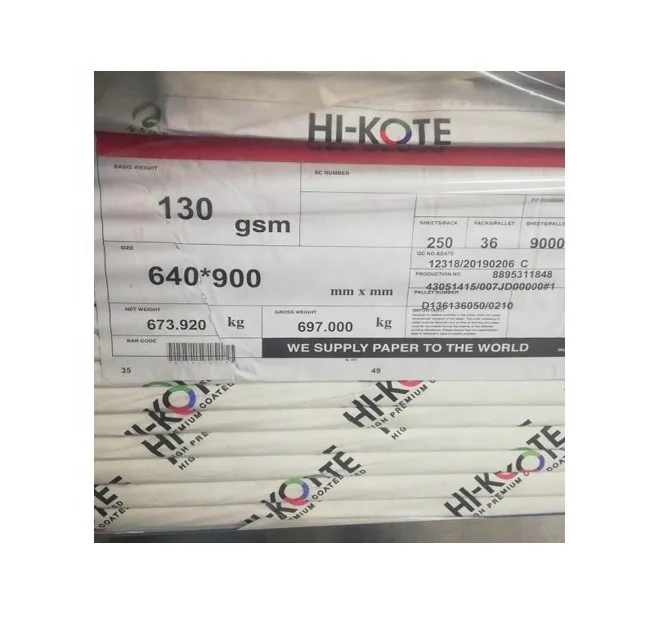 
HI-kote brand art paper C2S 
