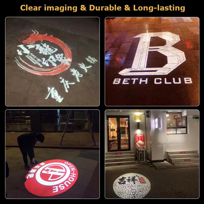 35w 55w Gobo Projector Ip65 Waterproof Grade Led Elevator Advertising Light Logo Projector