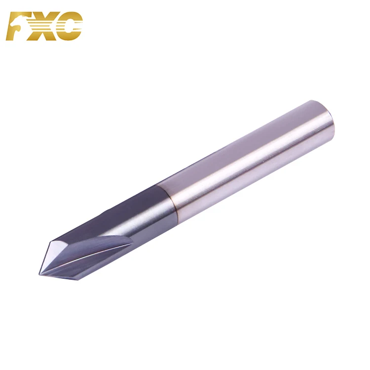 Chamfer Drill Bit 3 Flute Carbide Chamfer Cutter For Steel Metal