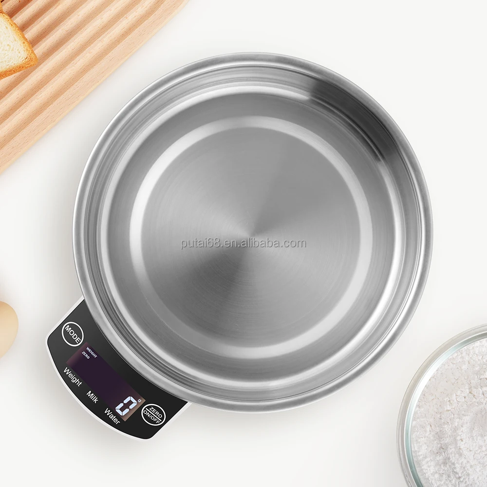 Factory Wholesale 5KG Stainless Steel Electronic Weight Scale Household Bowl Kitchen and Food Balance Scale