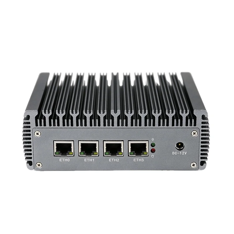 Дешевые мини ПК 4inteI 2 5G LAN мини-маршрутизатор переключателя celern J4125 Wi-Fi сервер ESXI HD-MI VGA pfSense брандмауэр прибор без вентилятора
