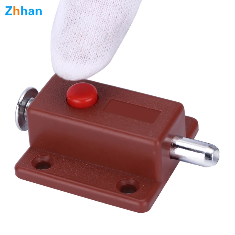 Tongue Door Latch Guard Spring Door Bolt Hardware Kitchen Cabinet Plastic Other Furniture Hardware