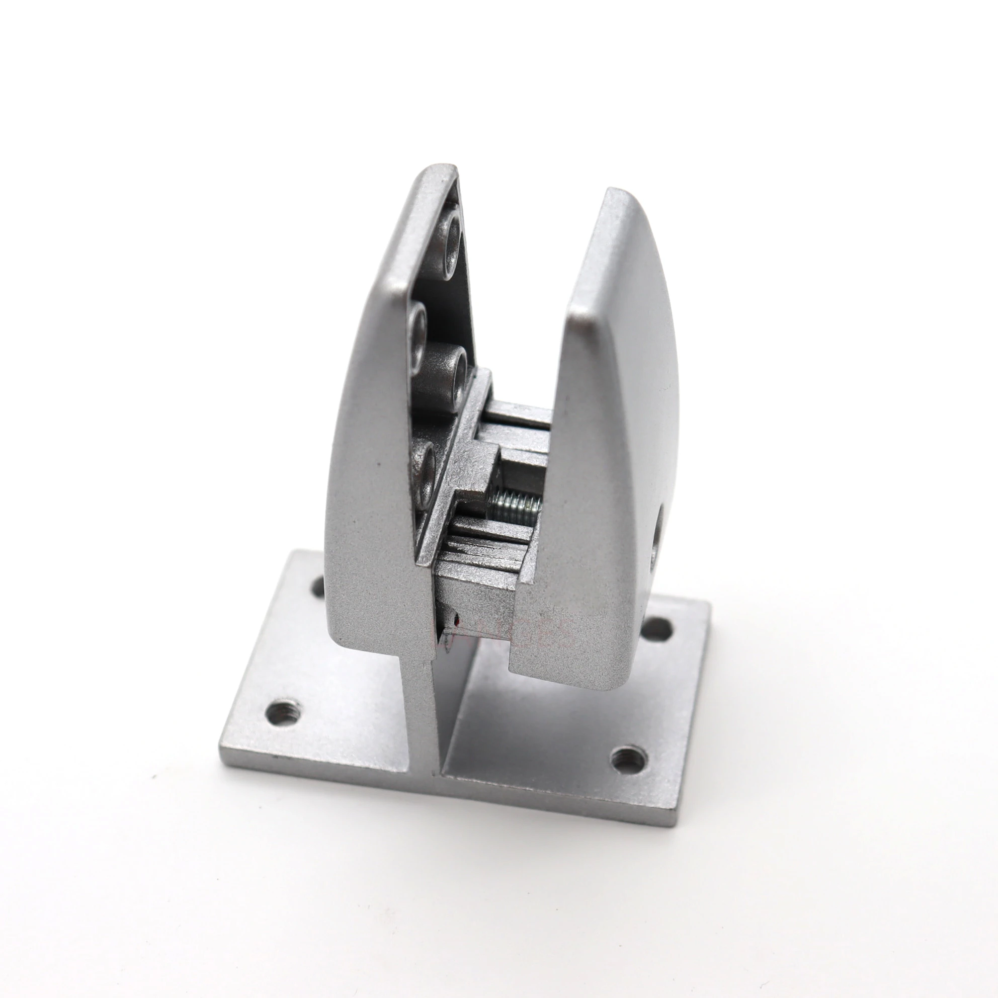 Office Hardware T Type Base Desktop Floor Acrylic Divider Panel Clip Divider Aluminum Alloy Glass Office Partition Clamp