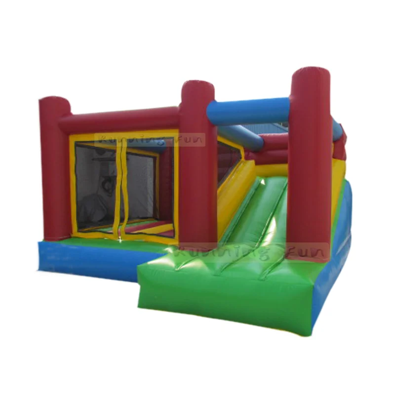 Commercial Children Inflatable Jumping Bounce House With Slide Combo Bouncing Castles Inflatable Moonwalk Bouncy Castle