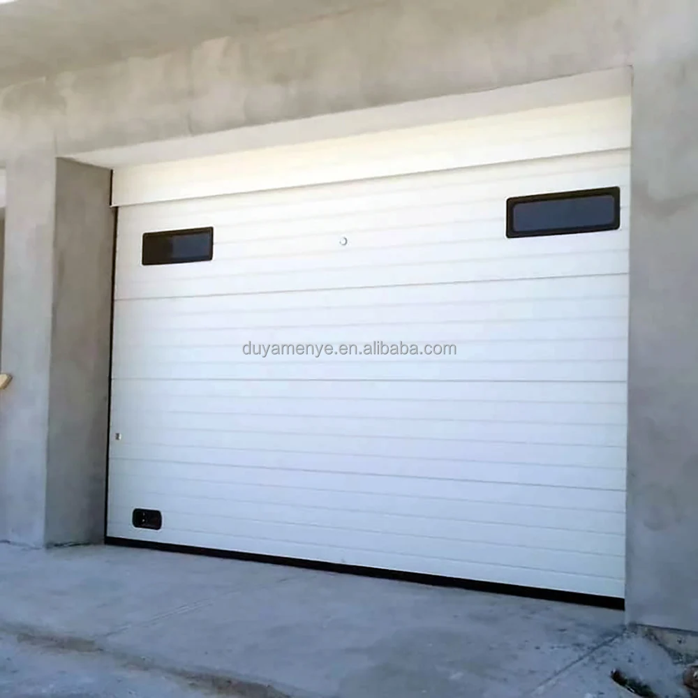 Finger Safe Overhead Sectional Garage Doors Lightweight Foam Insulated Sandwich Panel Garage Doors