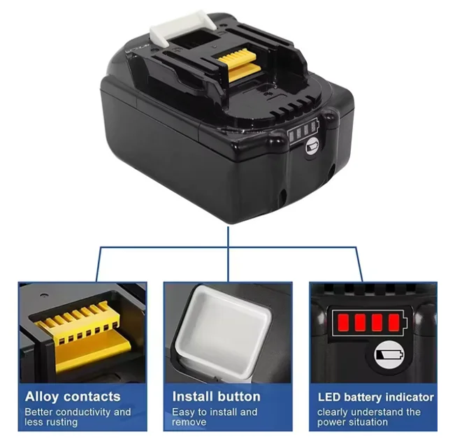 BL1830 BL1840 BL1850B BL1845 BL1860B Replacement Power Tool Battery lithium ion Tools Battery for Makita BL1850B