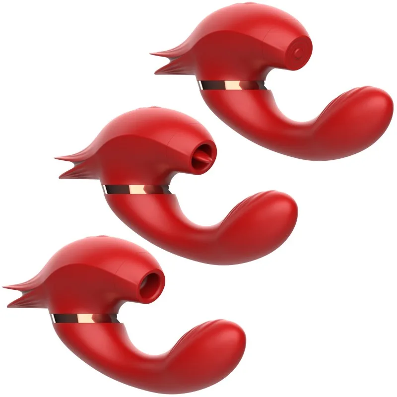 3 in 1 Female Patting Licking Sucking Masturbation Clitoral Massager G Spot Vibrators Sex Toys for Women Stimulator