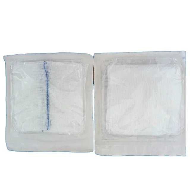 
Sterile cotton hemostatic gauze swab blister packing 