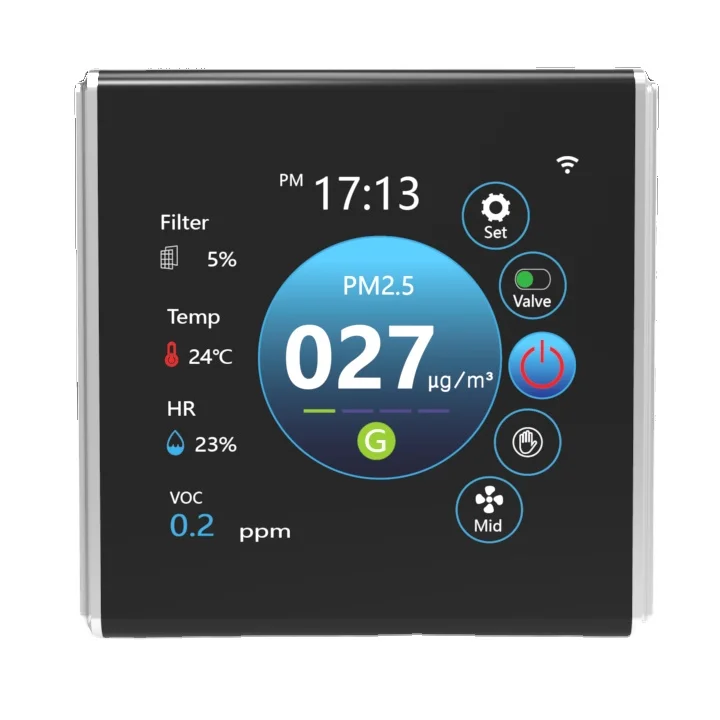 MIA Ventilation HVAC Systems Controller Board PM2.5 CO2 TVOC Humidity Temperature Tuya Smart Wifi Remote Controller