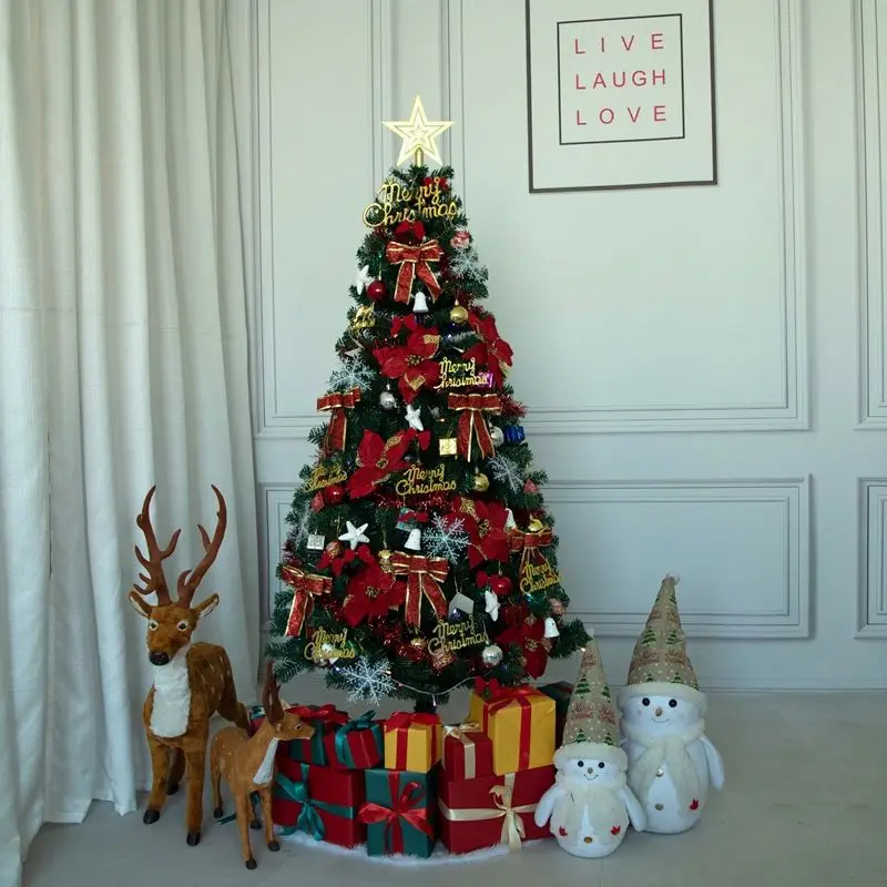 Christmas Tree Decoration Xmas Tree Decor Outdoor Indoor for Home Party New Year 2024 Home Decor Ornaments 2.1m/1.8m/1.5m/1.2m