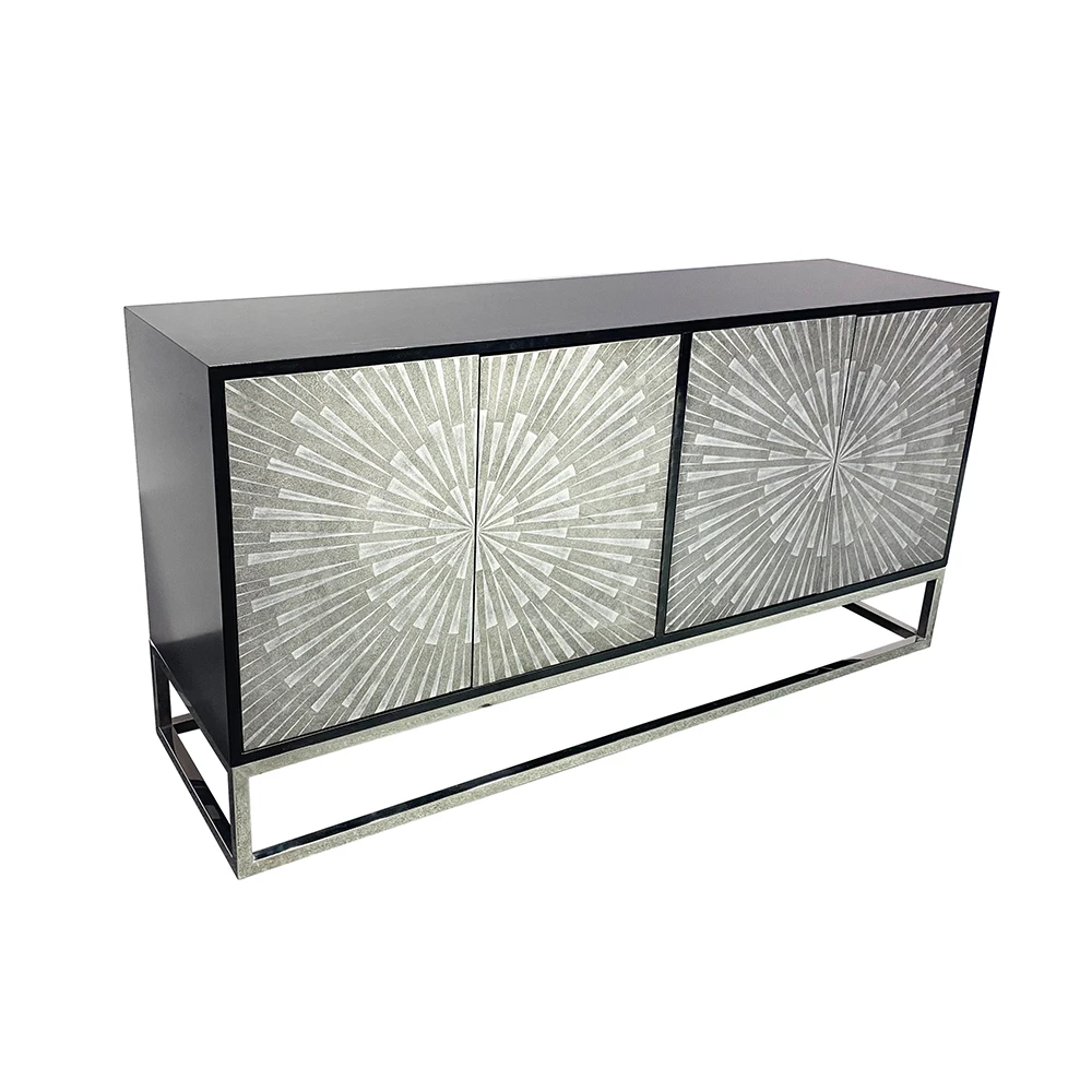 Dining Room Storage Sideboard Wood Kitchen Cabinets Modern Glossy Stainless Steel Sideboards Buffet Cabinets