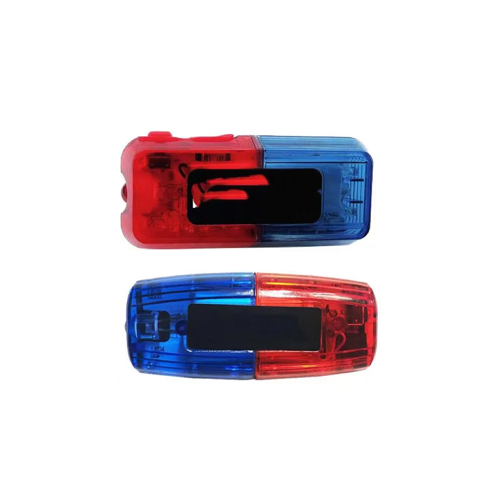 Hot selling gravity led warning flashing red and blue transparent rechargeable shoulder light
