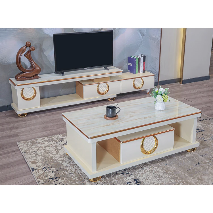 Factor direct Luxury Hot Sale Tv Stand TV cabinet Modern Living Room Support customized