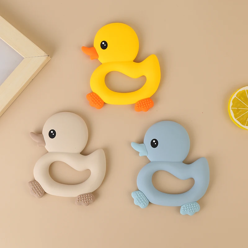 Natural Rubber Cartoon Animal Shape Teether Teething Toys Baby Sensory Teething Teether Toys Bpa Free Silicone Baby Teether