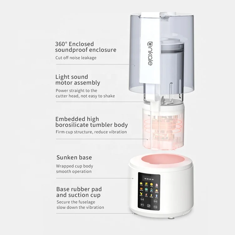 Kitchen Appliances Electric Soup Maker Household Food Blender 1500ML High Borosilicate Glass With Soundproof Cover