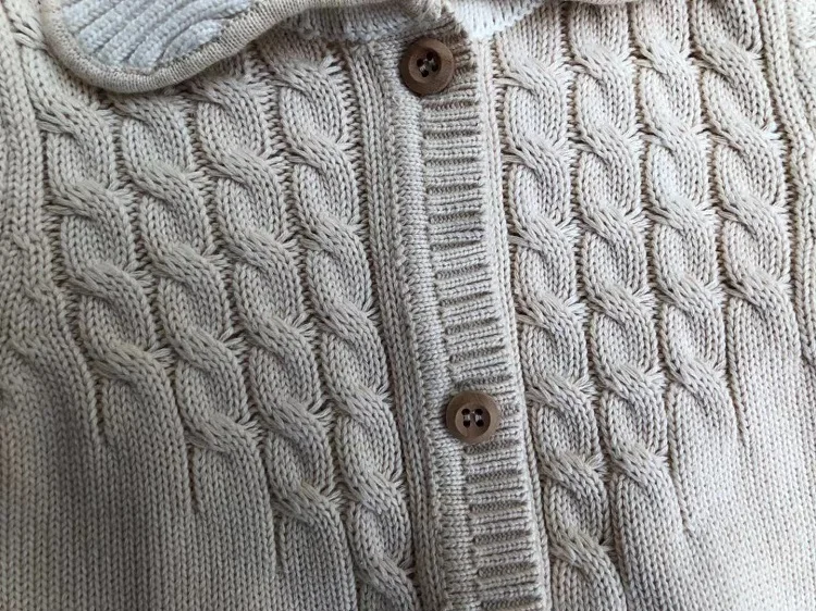 Лидер продаж 2020, милый мягкий свитер из органического хлопка для новорожденных, с китайской фабрики